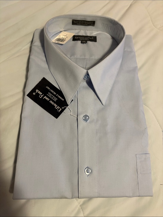 Kilburne And Finch Other - NWT Light Blue Men's Dress Shirt by Kilburne and Finch Size 19 (34/35) Big &Tall